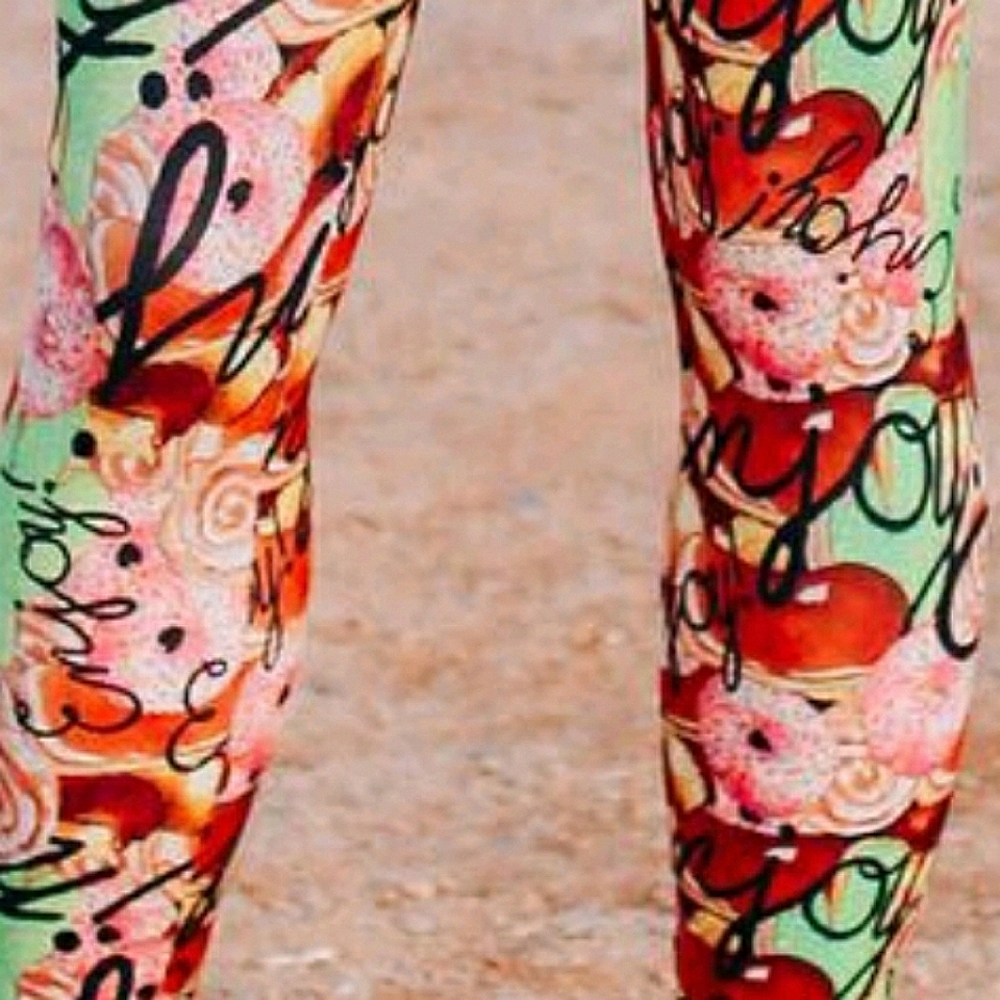"Enjoy All the Donuts" Capri Leggings